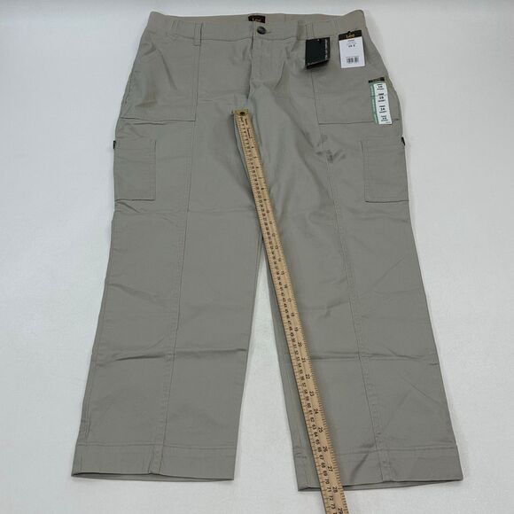 Lee Women's Straight Pants Salina Stone Utility Workwear Cargo Pocket, Size 16 S - Picture 3 of 5